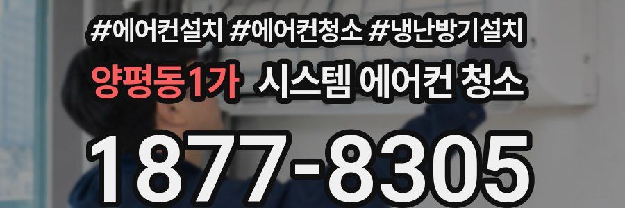 양평동1가 시스템 에어컨 청소