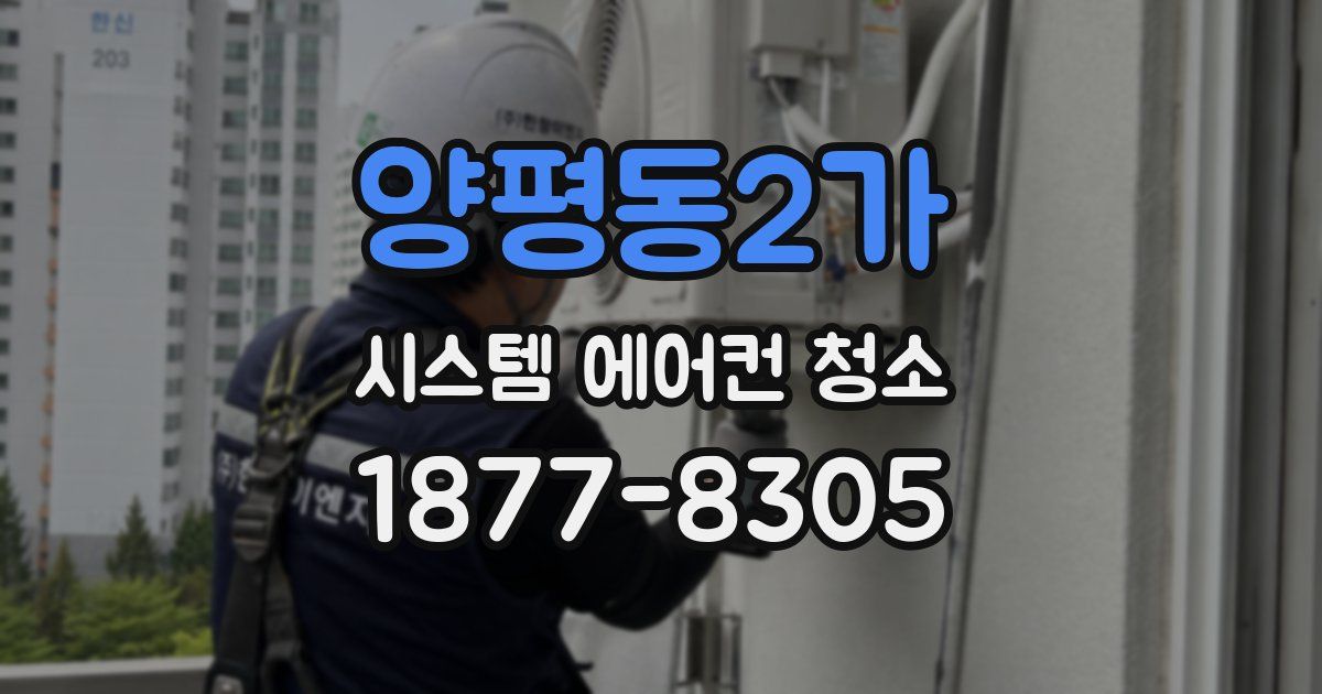 양평동2가 시스템 에어컨 청소