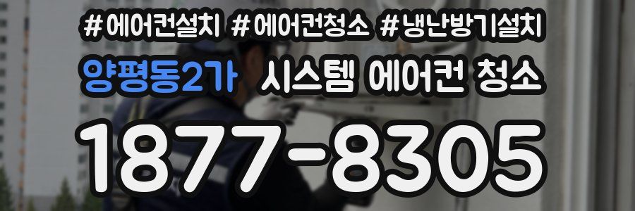양평동2가 시스템 에어컨 청소
