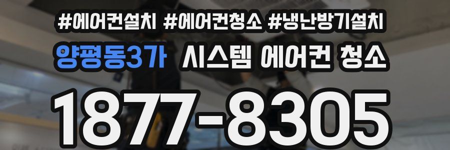 양평동3가 시스템 에어컨 청소