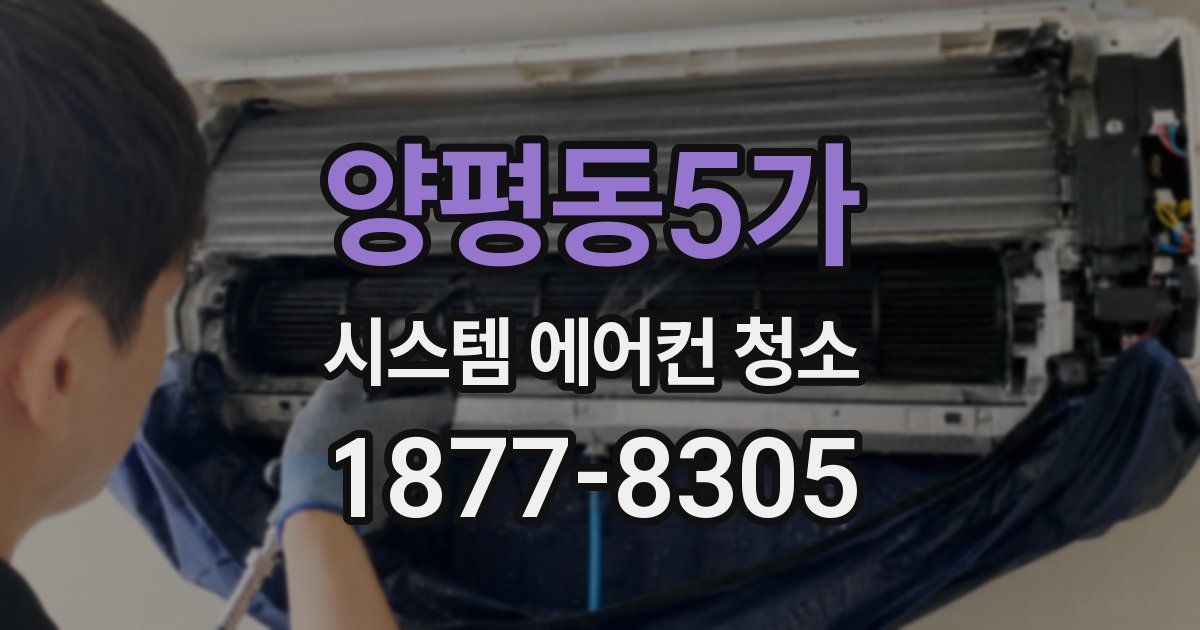 양평동5가 시스템 에어컨 청소