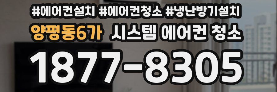 양평동6가 시스템 에어컨 청소