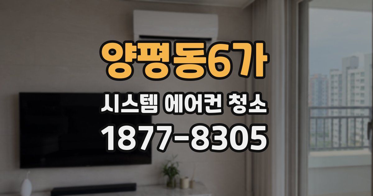 양평동6가 시스템 에어컨 청소