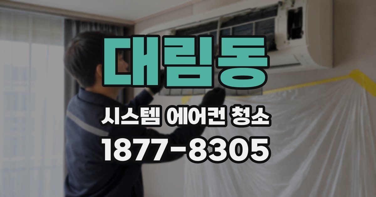 대림동 시스템 에어컨 청소