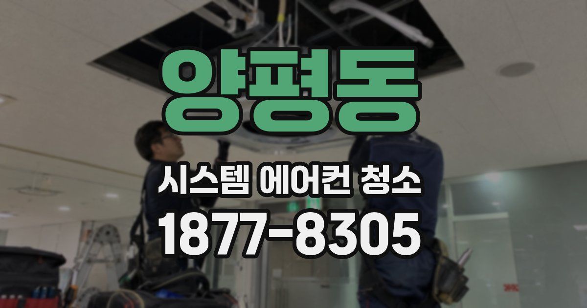 양평동 시스템 에어컨 청소