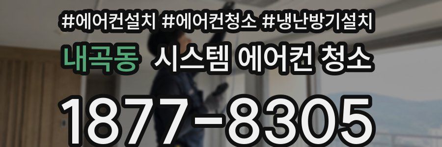 내곡동 시스템 에어컨 청소