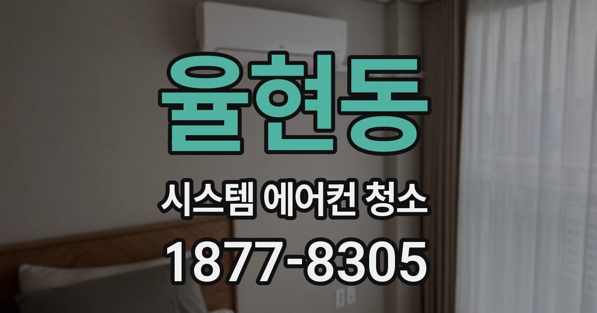 율현동 시스템 에어컨 청소