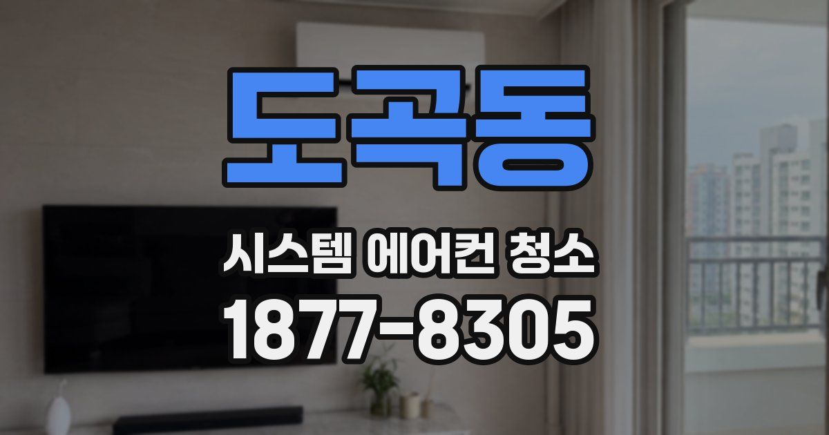 도곡동 시스템 에어컨 청소