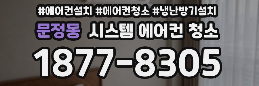 문정동 시스템 에어컨 청소
