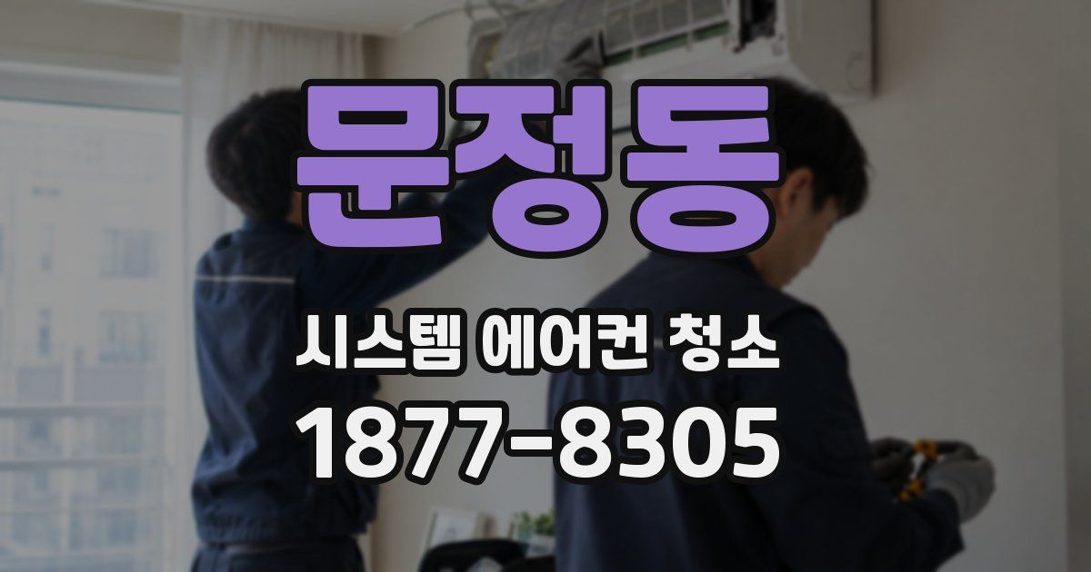 문정동 시스템 에어컨 청소