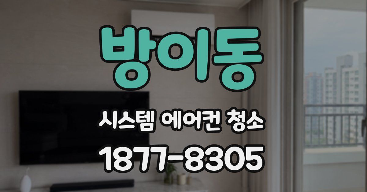 방이동 시스템 에어컨 청소