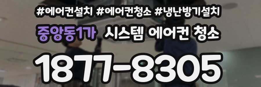 중앙동1가 시스템 에어컨 청소