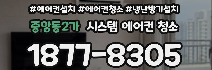 중앙동2가 시스템 에어컨 청소