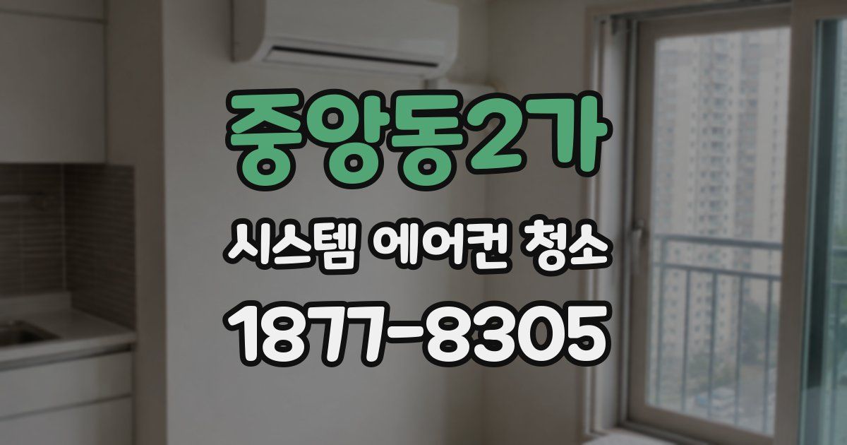 중앙동2가 시스템 에어컨 청소