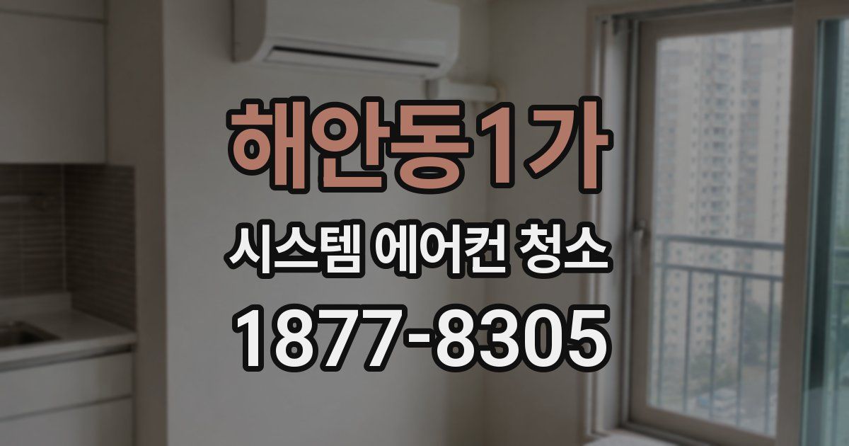 해안동1가 시스템 에어컨 청소