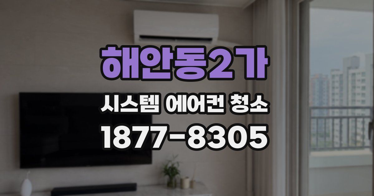 해안동2가 시스템 에어컨 청소
