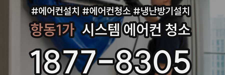 항동1가 시스템 에어컨 청소