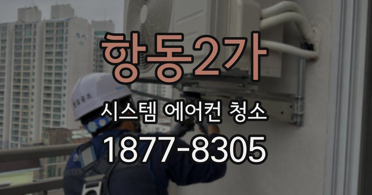 항동2가 시스템 에어컨 청소