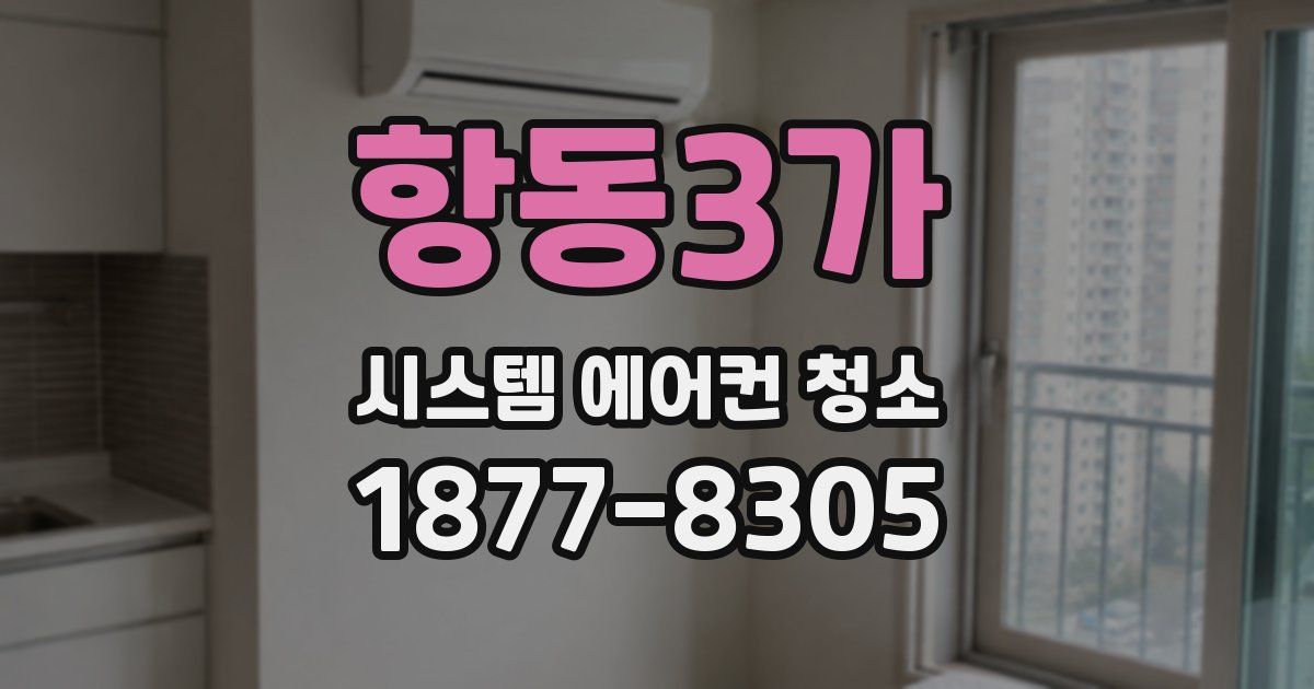 항동3가 시스템 에어컨 청소