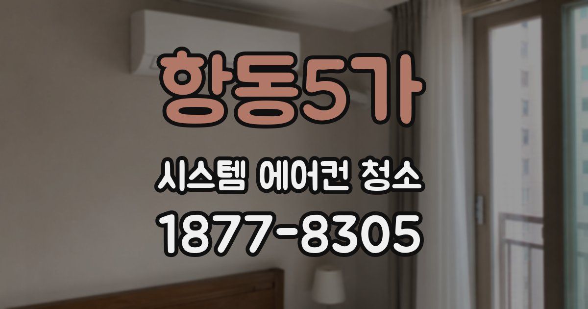항동5가 시스템 에어컨 청소