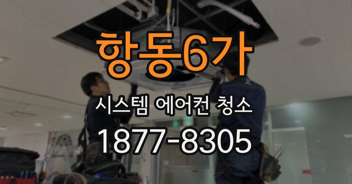 항동6가 시스템 에어컨 청소