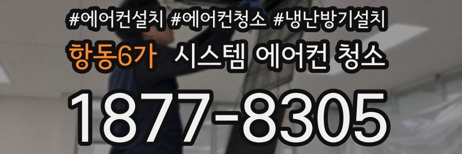 항동6가 시스템 에어컨 청소