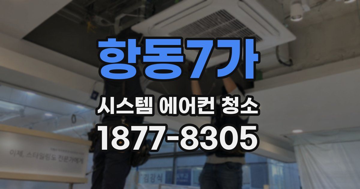 항동7가 시스템 에어컨 청소