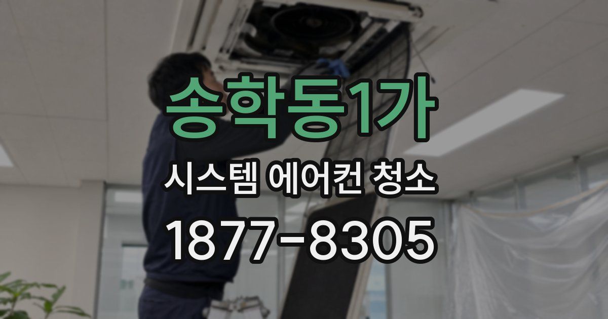 송학동1가 시스템 에어컨 청소