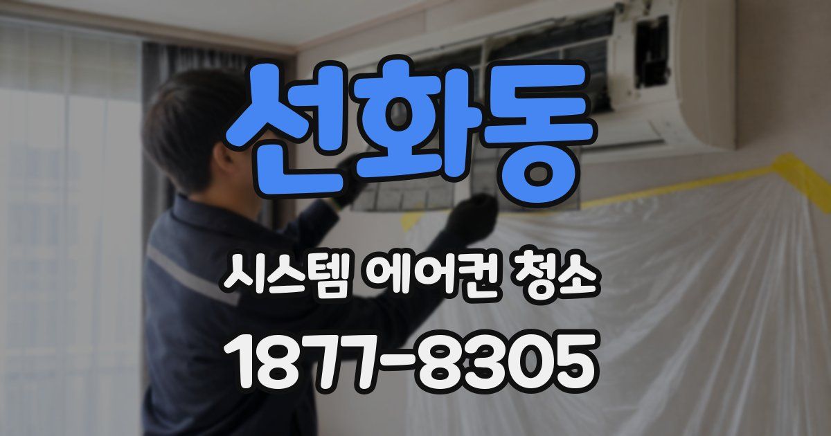 선화동 시스템 에어컨 청소
