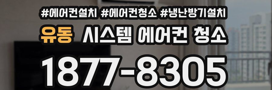 유동 시스템 에어컨 청소