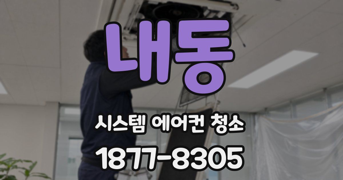 내동 시스템 에어컨 청소