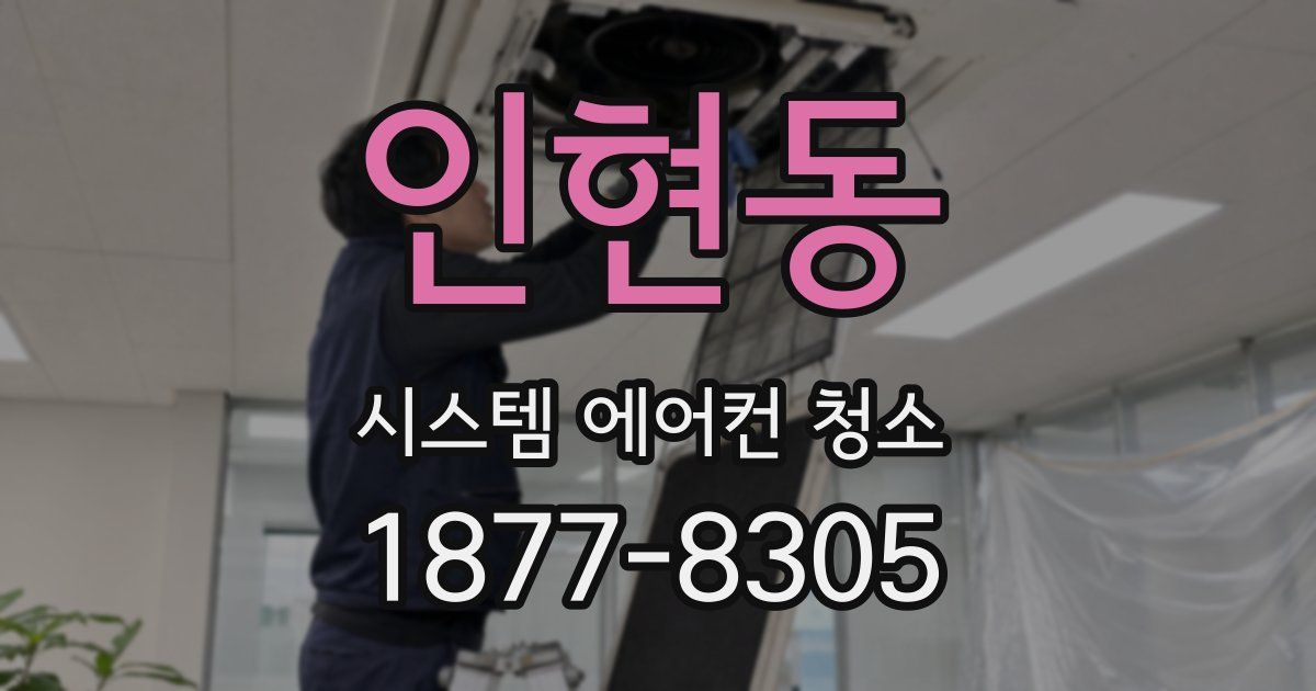 인현동 시스템 에어컨 청소