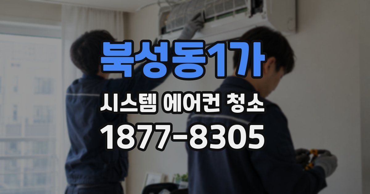 북성동1가 시스템 에어컨 청소