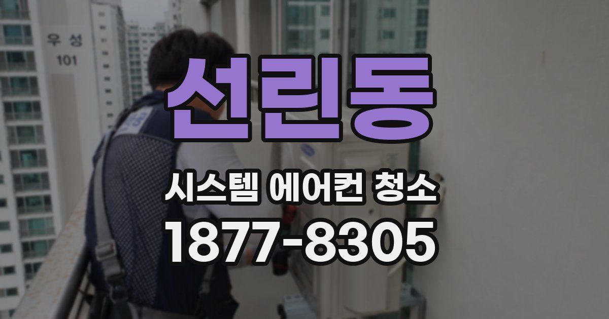 선린동 시스템 에어컨 청소