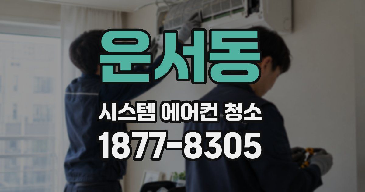 운서동 시스템 에어컨 청소