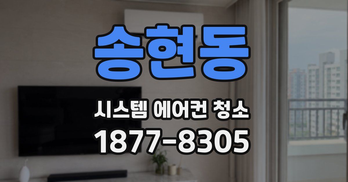 송현동 시스템 에어컨 청소