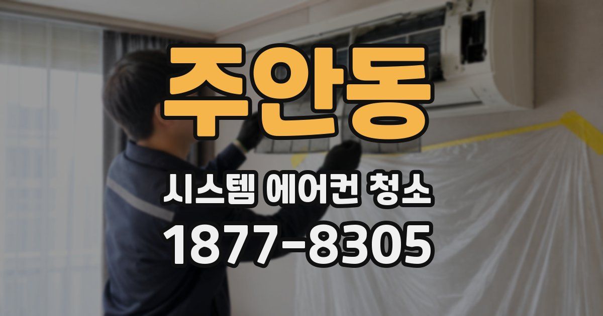주안동 시스템 에어컨 청소