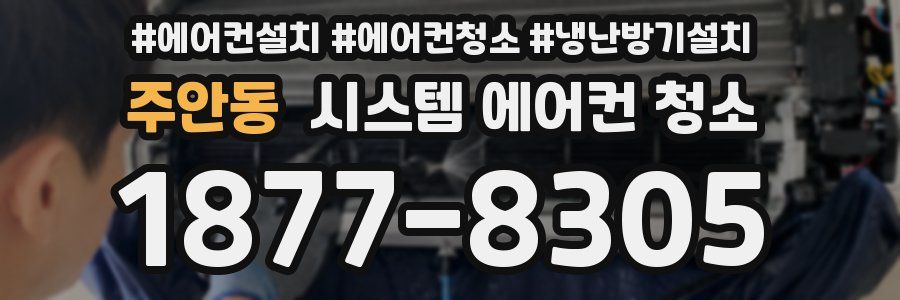 주안동 시스템 에어컨 청소