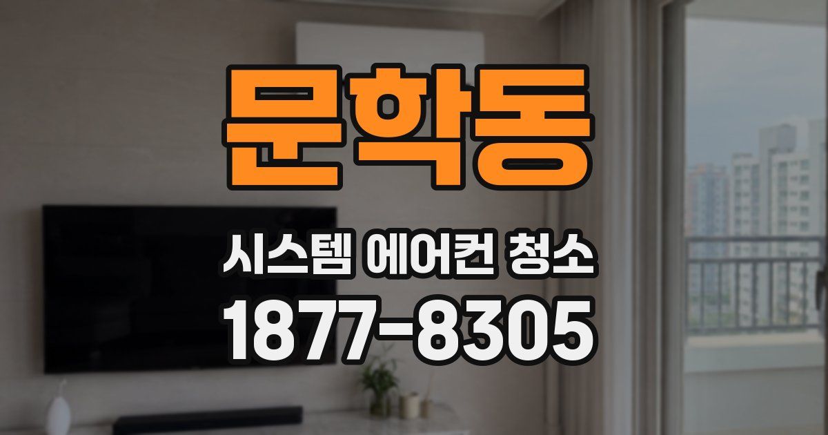 문학동 시스템 에어컨 청소