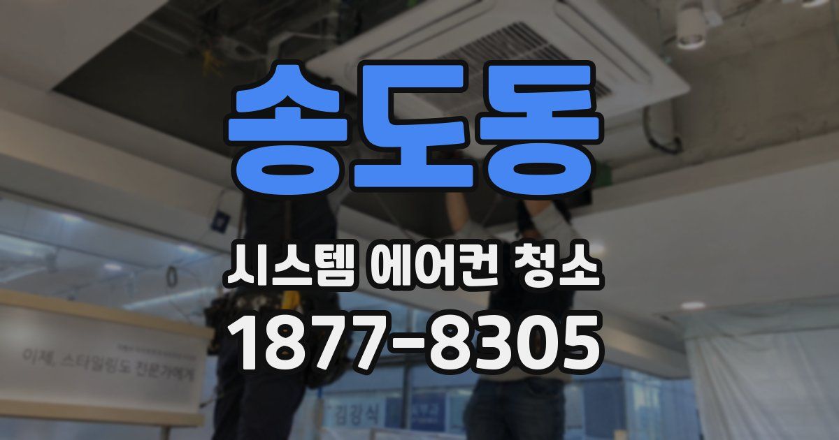 송도동 시스템 에어컨 청소
