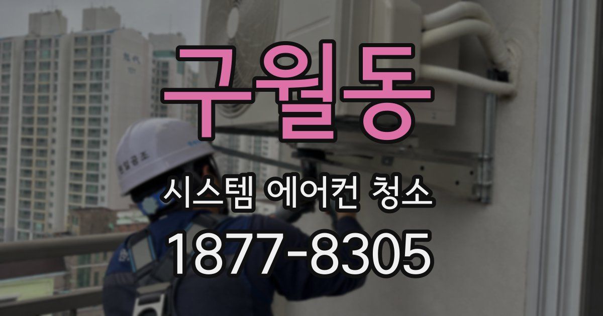 구월동 시스템 에어컨 청소