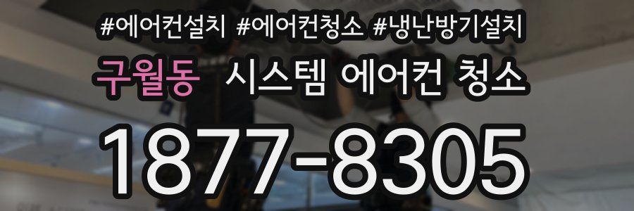 구월동 시스템 에어컨 청소