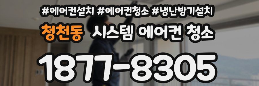 청천동 시스템 에어컨 청소