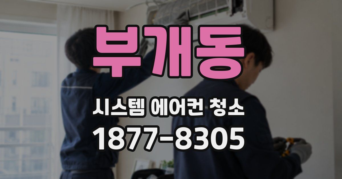 부개동 시스템 에어컨 청소
