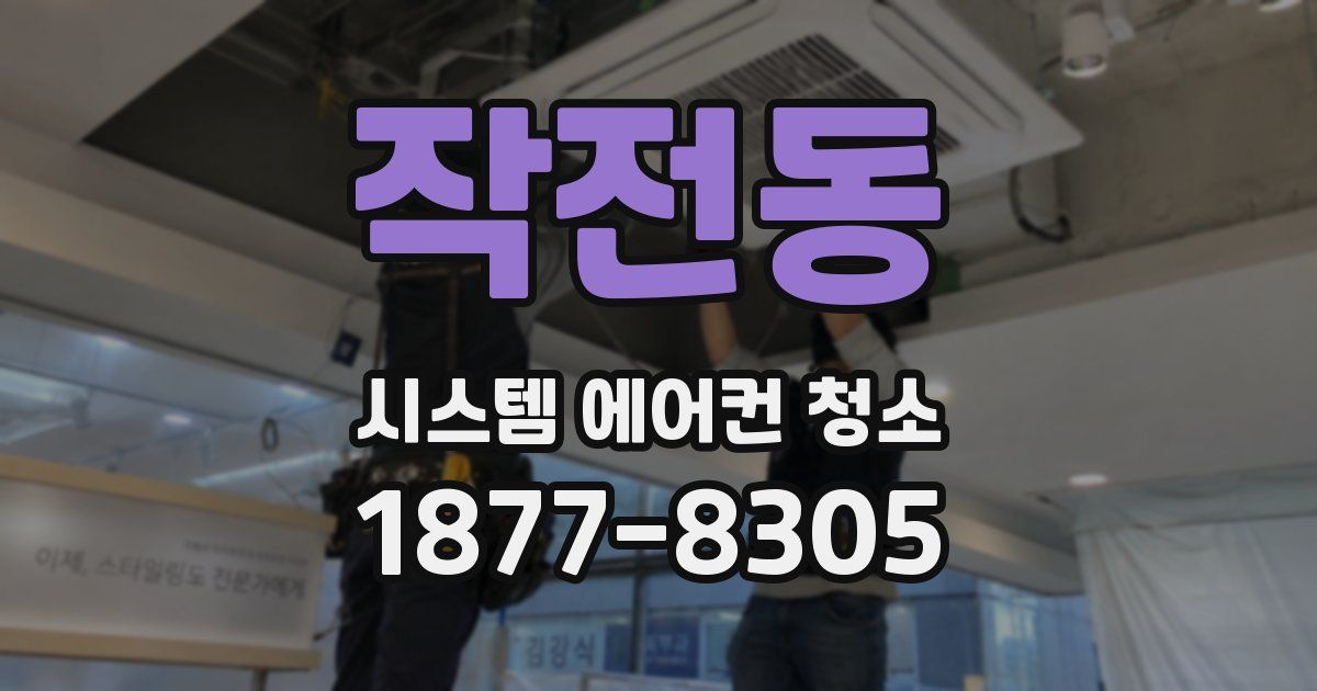 작전동 시스템 에어컨 청소