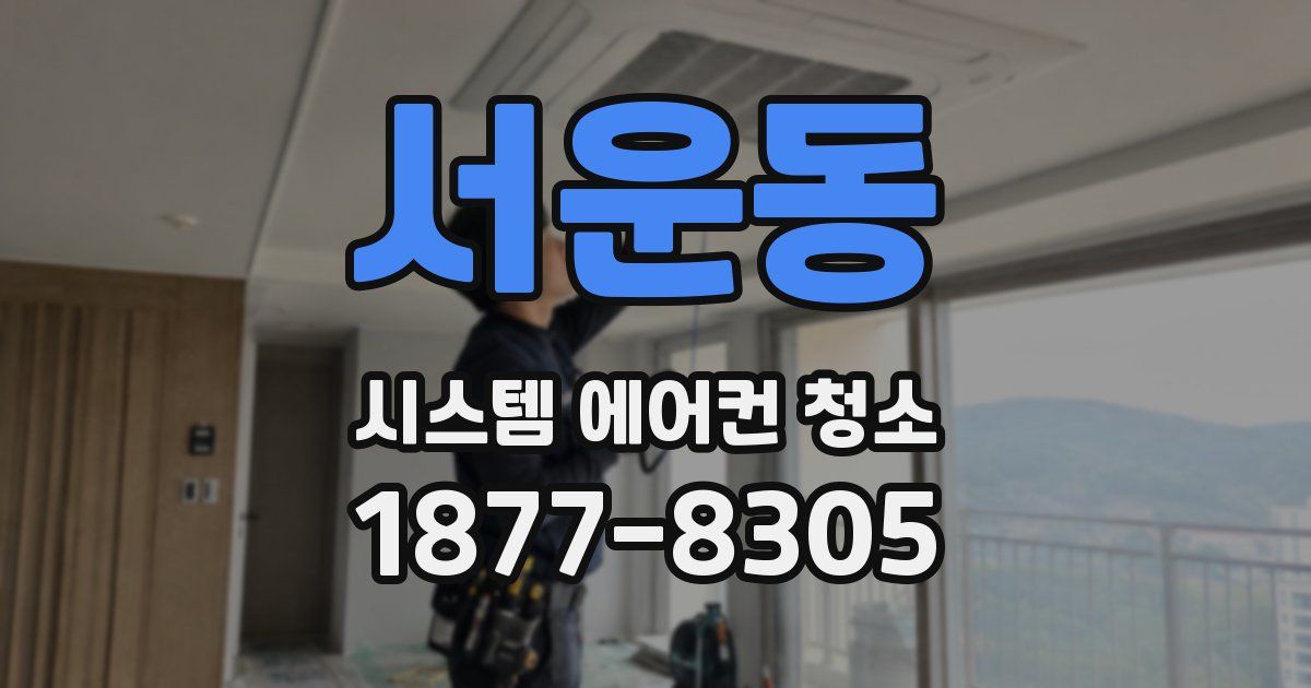 서운동 시스템 에어컨 청소