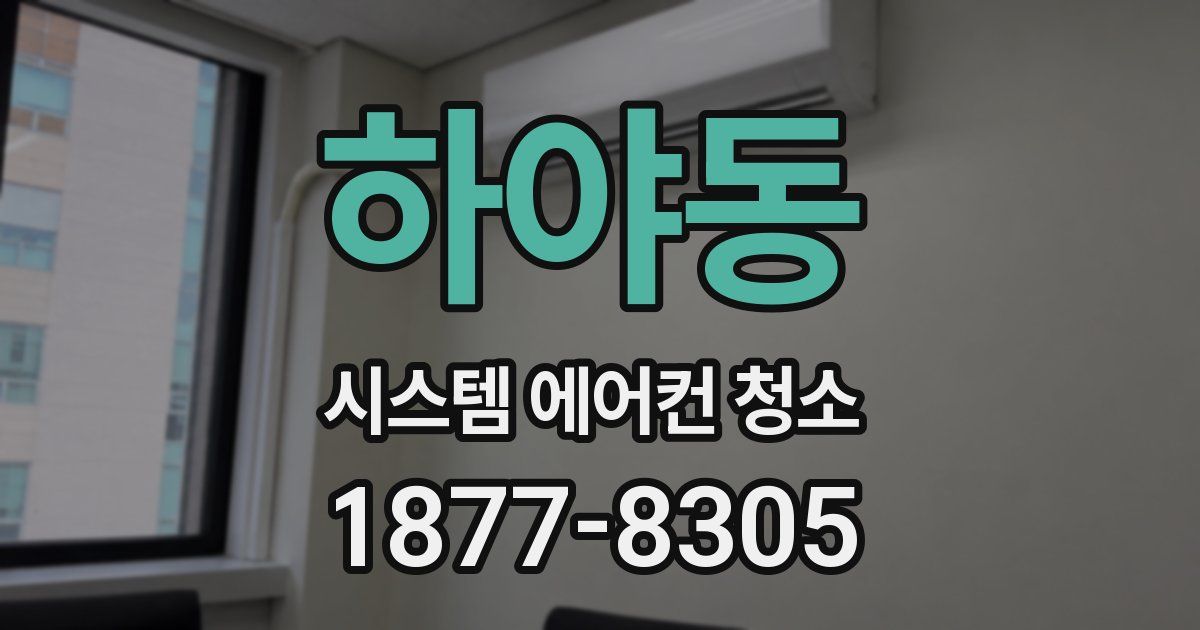 하야동 시스템 에어컨 청소