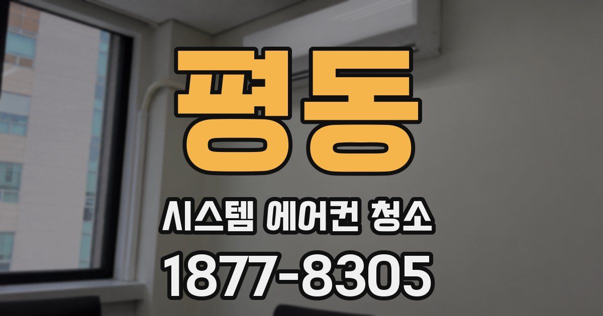 평동 시스템 에어컨 청소