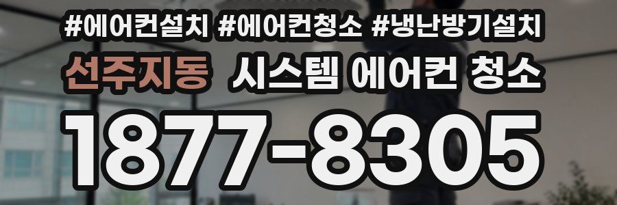 선주지동 시스템 에어컨 청소