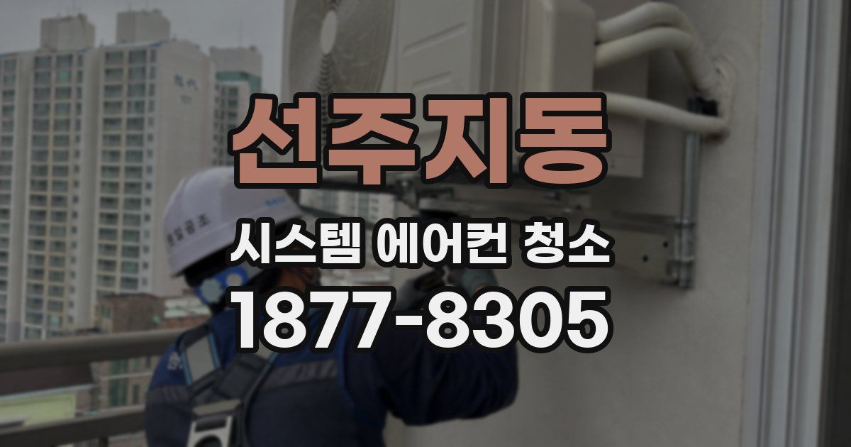 선주지동 시스템 에어컨 청소